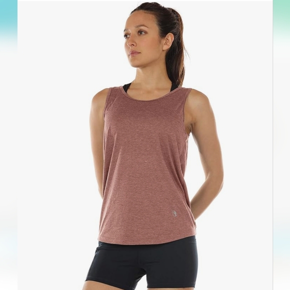 Icyzone Pink Twist Backless Athletic Work Out Tank Top Womens Medium - Picture 4 of 10